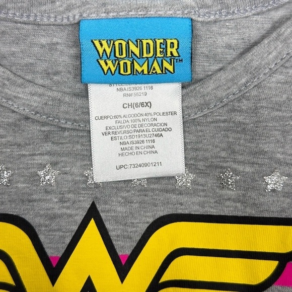 Girls Wonder Woman Dress - Picture 3 of 3